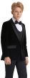 Tazio Boy's 5 Piece Suit with Shirt & Tie - Velvet Suit