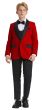 Tazio Boy's 5 Piece Suit with Shirt & Tie - Velvet Suit